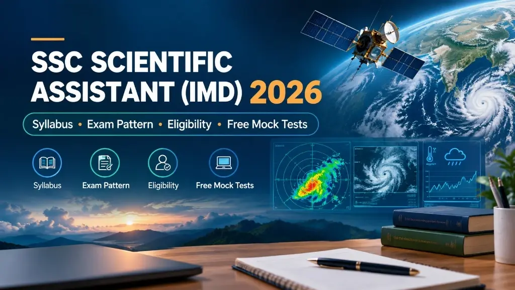 SSC Scientific Assistant (IMD) 2026 - Syllabus, Exam Pattern, Eligibility, Free Mock Tests