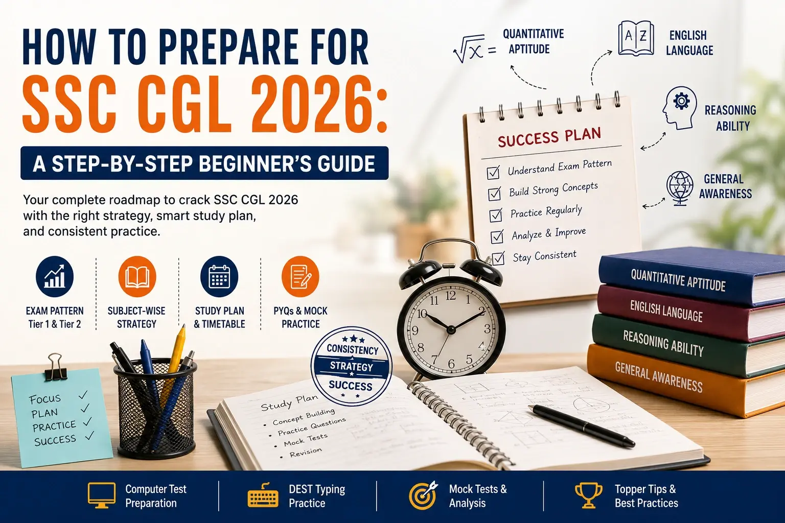 How to Prepare for SSC CGL 2026 - Step-by-Step Beginner Guide