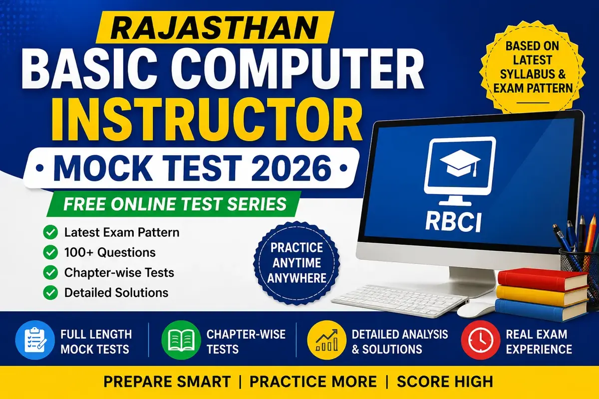 Basic Computer Instructor Rajasthan Rajasthan Basic Computer Instructor Mock Test 2026 | Free Online ...
